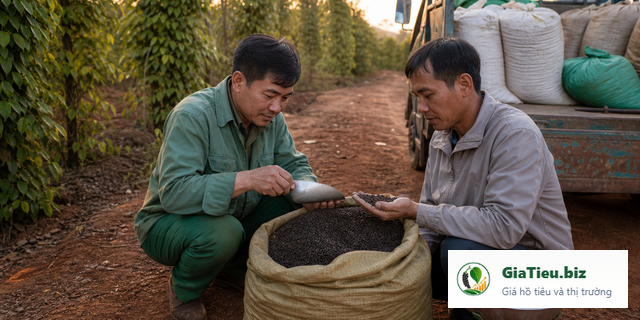 Hình minh họa cho bài Giá tiêu Đắk Lắk: vì sao chênh lệch giữa vườn và đại lý?