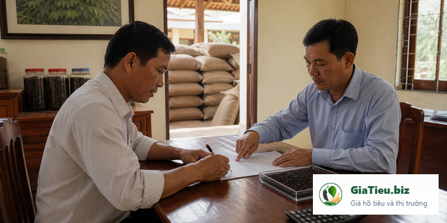 Hình minh họa cho bài Hợp đồng mua bán hồ tiêu cần có những điều khoản gì?