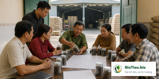 Kế hoạch bán hàng cho hợp tác xã hồ tiêu: từ lô đến hợp đồng