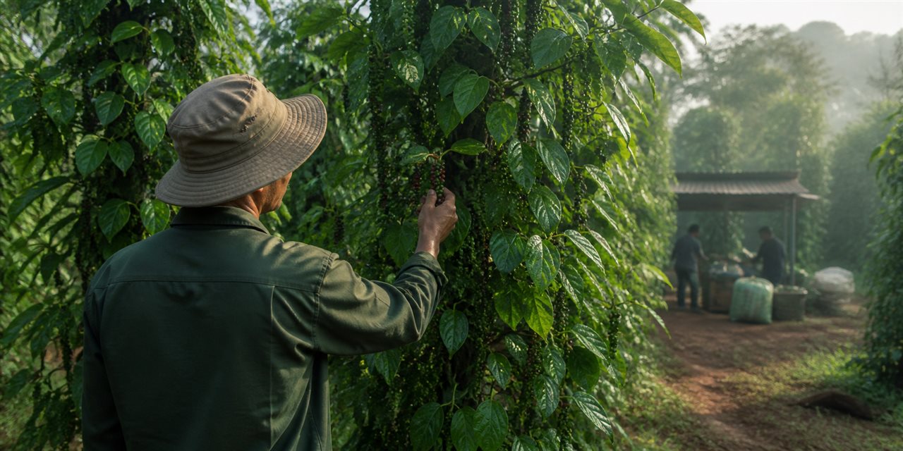 Giá tiêu Đắk Lắk: vì sao chênh lệch giữa vườn và đại lý?