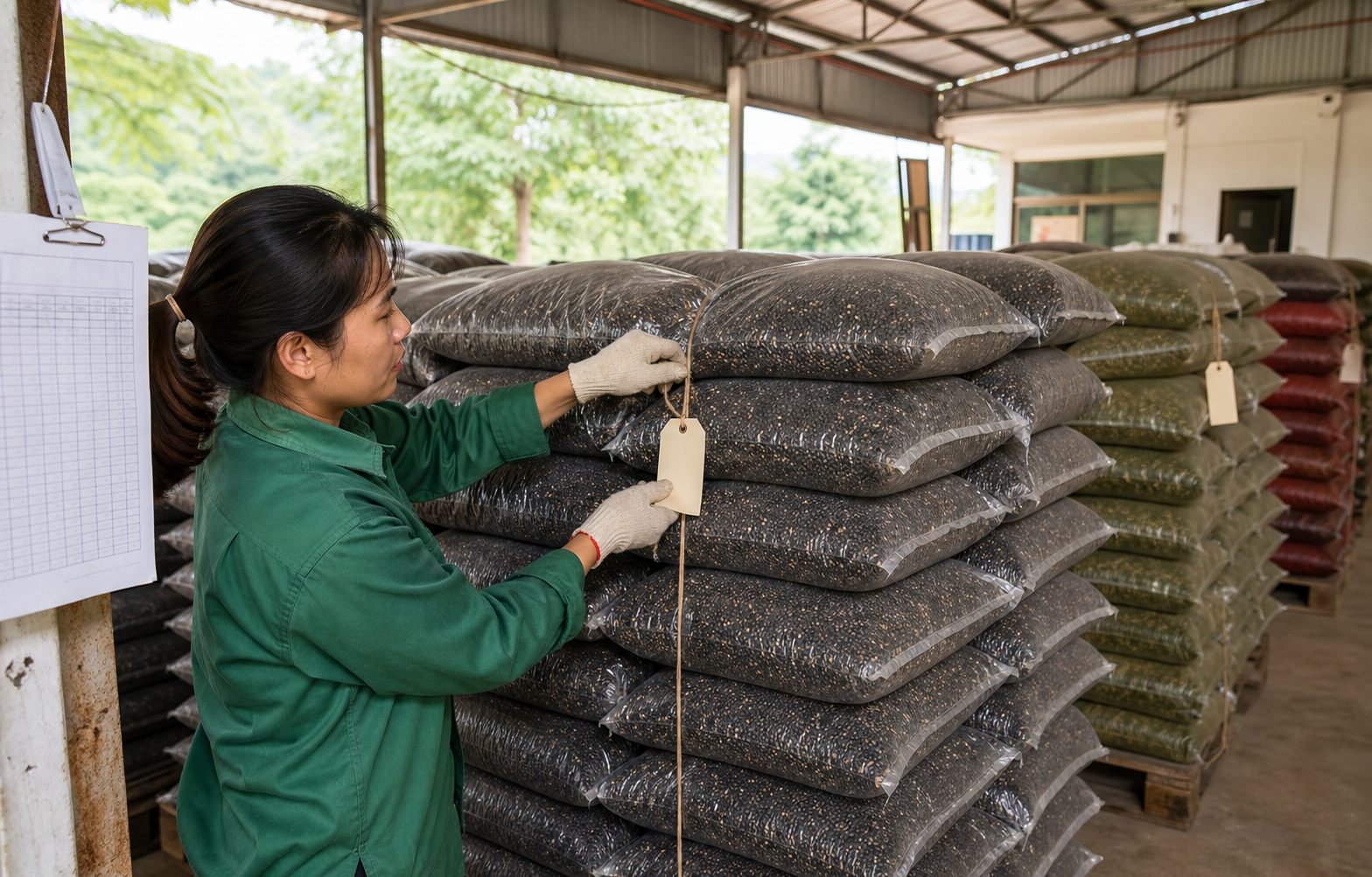 Truy xuất nguồn gốc lô hồ tiêu từ vườn đến kho